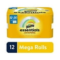 Bounty Essentials Paper Towels, 12 Mega Rolls, SelectASize