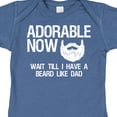 thumbnail image 4 of Inktastic Adorable Now...wait Till I Have a Beard Like Dad in White Boys Baby Bodysuit, 4 of 5