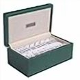 thumbnail image 3 of Silverman & Co . Double 9 Grand Ensemble de Dominos Blancs - Étui Vert, 3 of 4