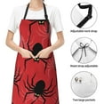 thumbnail image 4 of Kdxio Spider Apron with Pockets Adjustable Kitchen Aprons for Men Women Waterproof Aprons for Cooking,Drawing,Crafting, Baking Household Cleaning, 4 of 5