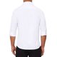 thumbnail image 3 of Camisa de hombre estilo CHIC INSPIRE, con cuello de punta, de manga larga, botón, color sólido, camisa de vestir de negocios, L blanca, 3 of 5
