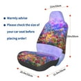 thumbnail image 3 of Fuzoiu Colorful Purple Cosmos Flower Print Elastic Car Seat Covers, Seat Cover Protector,Universal Fit Interior Covers for Most Cars,Washable Seat Cover Non Slip for SUV,Sedan,Van, 3 of 5