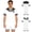 White, variant on Men Buttoned Crotch Jumpsuit Shirt Bodysuit One Piece Pajamas Sailor Collar Nightwear White M