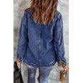 thumbnail image 1 of POGLIP Veste en Denim Déchirée pour Femmes, 1 of 6