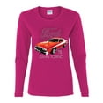 thumbnail image 2 of Ford '76 Gran Torino Vintage Car Cars and Trucks Womens Graphic Long Sleeve T-Shirt, Fuschia, Small, 2 of 3