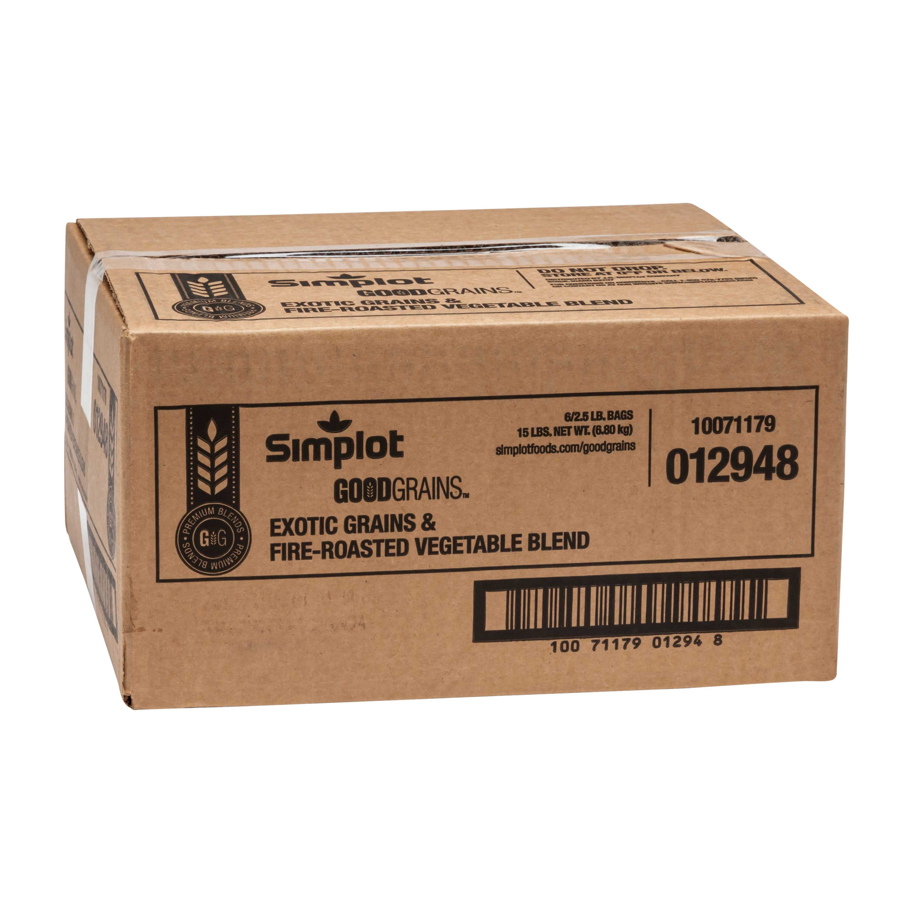 Simplot UpSides Exotic Multigrain and Fire-Roasted Vegetables, 2.5 Pound - 6 per case.
