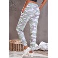 thumbnail image 1 of ABPHQTO Pantalones deportivos casuales de camuflaje gris para mujer, 1 of 5