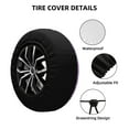 thumbnail image 4 of Easygdp Lilac Glittering Wheel Sun Guard, Spare Tire Cover,Universal Trailer Suv Truck Camper Travel,Easy To Install And Remove -15 Inch, 4 of 9