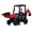 Red, variant on CazToi 12V 4-in-1 Kids Excavator Ride-On Toy Licensed JCB Transformable Toy with Loader & Digger
