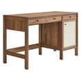 thumbnail image 2 of Capri 49" Wood Grain Office Desk in Walnut, 2 of 10