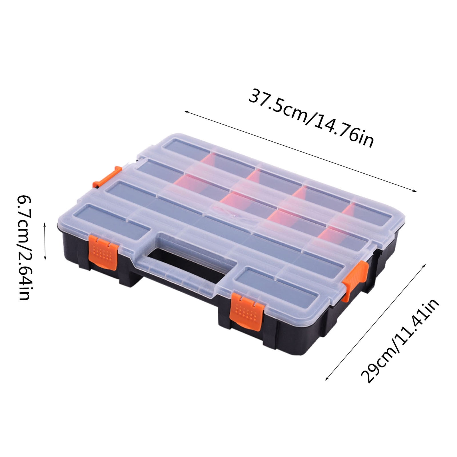 Clearance Tool Bag under $10,Double Sided Portable Plastic Hardware Tools Accessories Box Electronic Components Sorting Box Parts Box Storage Box