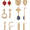 Gold, variant on No Boundaries Gold-Tone Multi Earring Set with Studs and Mini Hoops and Drops, 6-Pack, Women's