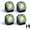Grey-4 PACK, variant on Rechargeable Work Light Mini, 500 Lumens 1200 mAh Led Portable Lamp, 2.9 Oz Supersmall for Nighttime Auto Repair, Birthday Gifts for Husband and Father, Grey, 4 count