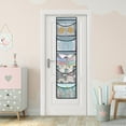 thumbnail image 6 of 2 Pack Over The Door Organizer with 5 Large Pockets Foldable Hanging Closet Storage Baby Essentials Sundries Stuffed Animal Storage with 2 Metal Hooks, 6 of 8