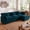 Blue, variant on GNIXUU 111" L-Shaped Modular Cloud Sectional Sofa , 3 Seater with Movable Ottoman, Deep Seat, Washable Pillow Covers, Comfy Chenille Fabric for Living Room,Camel