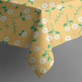 thumbnail image 2 of Floral Square Tablecloth 42x42in(107x107cm) – Waterproof Polyester Printed Table Cover, Wrinkle Resistant & Washable for Kitchen Dining Picnic Party Decor, Thanksgiving,Christmas, Spring,Flower, 2 of 6