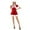 Red, variant on Christmas Dresses Christmas Elegant Performance Dress For Stage Show Holiday Party Gown Formal Festive Attire With Lace Detailing And Flowy For And Events