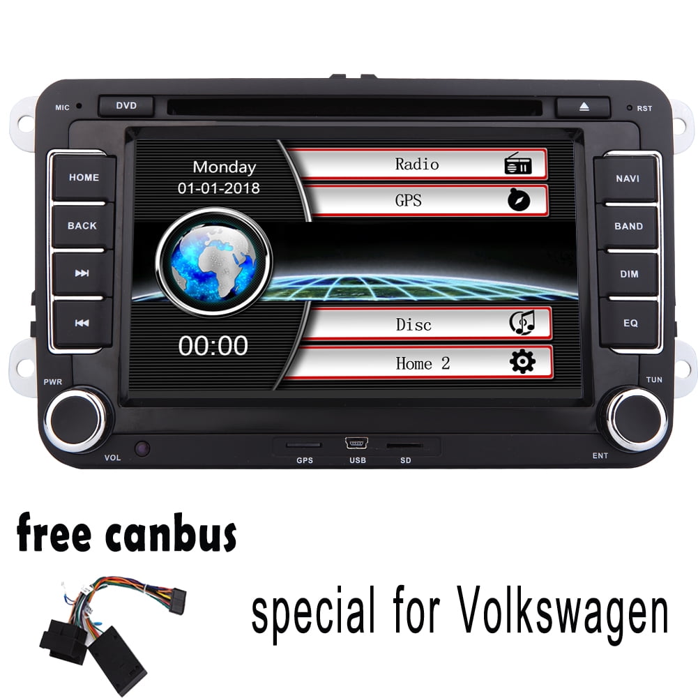 Free Canbus Included for VW Cars! 7 Inch Car DVD Player GPS Navigation