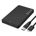 thumbnail image 1 of Labymos 2.5 inch HDD/SSD External Hard Drive Case USB 3.0 Hard Drive Enclosure Portable Tool-free High-speed Hard Disk Case, 1 of 7