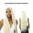 thumbnail image 4 of Sensationnel Vice Bundles 3X Multi Bundle Weaving Premium Hair with 2x5 Lace Closure Multi Straight ( 18" 20" 22" Inch ) ( 613 Pure Blonde ), 4 of 6