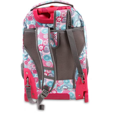 J World New York Sundance Laptop Rolling Backpack Blue Raspberry One Size Fabianlevato Com