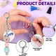 thumbnail image 4 of Kit para Hacer Llaveros: Llaveros DIY, 10 Varillas para Llaveros con Cuentas, 10 Borlas, 10 Espacios en de Acrílico, Kit para Hacer Llaveros con Dijes, 4 of 5