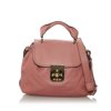 Women Pre-Owned Chloe Elsie Satchel Calf Leather Pink