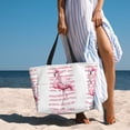 thumbnail image 6 of Daiia Flamingo Beach Travel Bag - Water-Resistant Beach Bag, Lightweight Tote with 7 Pockets for Women and Men - Gym,Pool,Camping,Reusable Grocery Bag, 6 of 7