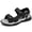 Black, variant on LASUDRAA Mens Comfort Sandals Adjustable Straps Casual Summer Beach Shoes Lightweight Non‑Slip Outdoor Footwear