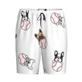 thumbnail image 3 of Yiaed Bbaseball Dog for Men's Soft Sleep Pajama Short Lounging Pajama Shorts-3X-Large, 3 of 8