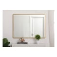 thumbnail image 3 of Metal frame rectangle mirror 27 inch in Sliver, 3 of 4