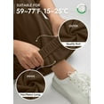 thumbnail image 5 of Sweatpants Women Fall Fashion Baggy Joggers Workout Lounge Comfy High Waisted Athletic Sweat Pants Dark Brown XXXL, 5 of 7
