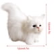 thumbnail image 3 of Juguete realista de gato ronroneante | Modelo de peluche de gato realista | Regalo educativo para niños | Decoración para escritorio y estantería | 12 x 6 x 12 cm, 3 of 5