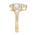 thumbnail image 4 of Rosec Jewels IGI Certified 5 Ct Lab Grown Big Diamond Engagement Ring with Split Shank (E-VS1 Grade), 14K Yellow Gold, US 8.50, 4 of 9