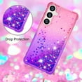 thumbnail image 3 of Case for FOXDOCK Samsung Galaxy A15 Glitter Zipper Wallet Case with Short Hand Strap, 3 of 5