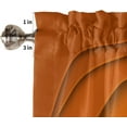 thumbnail image 5 of Fall Curtain Valance for Windows Orange Grey Modern Geometric Rod Pocket Valance Window Treatments 1 Panel Abstract Ombre Short Curtains for Kitchen Windows Bathroom Bedroom 54 x 18 inch, 5 of 5