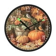 thumbnail image 2 of Voice Activated Clock with Glow Light 12 Inch Large Silent Wall Clock Battery Operated for Home Decor Beautiful Fall Scene, 2 of 8