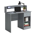 thumbnail image 3 of Techni Office Solutions 40.5" Gray Unique Techni Mobili Modern Office Desk with Hutch, 3 of 8