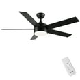 thumbnail image 4 of DUOSONG 52 Inch Indoor 5 Plywood Black Ceiling Fan With Light Matte Black Plywood Electrical Appliances Fans, 4 of 12