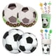 thumbnail image 4 of Decoraciones de cumpleaños de fútbol, vajilla, platos, tazas, mantel, globos, telón de fondo, suministros de decoración para fiesta de feliz cumpleaños de fútbol, 4 of 5
