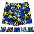 thumbnail image 2 of Beach Shorts Fashionable Anti Embarrassment Plus Size Men Digital Print Pattern Flat Corner Swimming Trunks for Holiday, 2 of 10