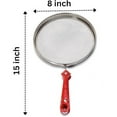 thumbnail image 4 of 8 Inch Dia, Stainless Steel Barbeque Grill, Roaster For Papad, Phukla, Roti, Brinjal Jali / Mesh Griller, for Kitchen Cooking., 4 of 7