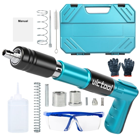 Victool Manual Steel Nail Gun Ceiling Anchor Wire Slotting Device Woodworking Wall Fastener Rivet Guns