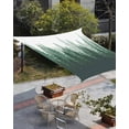 thumbnail image 3 of Sun Shade Sail 12x16Ft Green Forest Nature Woodland Tree Misty Forest Silhouette Landscape Uv Block Sunshade Canopy Outdoor Shade Cover Rectangle Shade Cloth For Patio Garden Yard Deck Pergola, 3 of 6