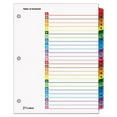 thumbnail image 2 of "Onestep Printable Table Of Contents And Dividers, 26-Tab, A To Z, 11 X 8.5, White, 1 Set | Bundle of 5 Sets", 2 of 7