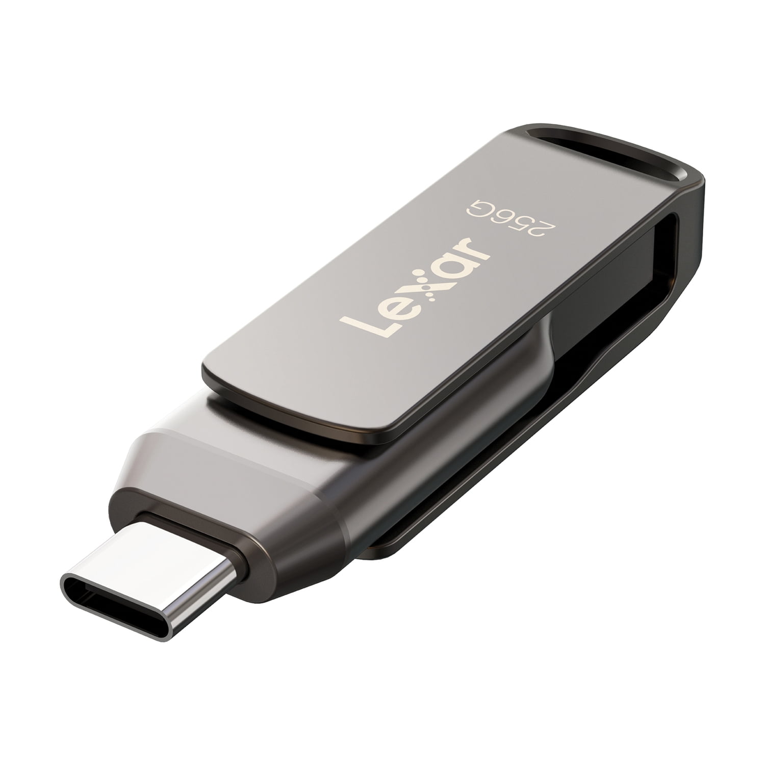 Lexar LJDD400256G-BNQNU JumpDrive D400 USB 3.1 Dual Drive with USB-C and USB-A Connectors (256 GB)