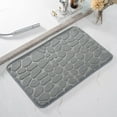 thumbnail image 2 of Leodye 1PCS Embossed Foam Bath Rug - Thick Soft Non-slip, Water-absorbent Washable Bathroom Carpet -19.69×31.50IN, 2 of 4