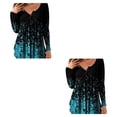thumbnail image 3 of Guardurnaity Camisa de mujer Poliéster Cuello en V Estampado de flores Adorable Blusa de manga larga Interior Compras al aire libre Trabajo Camisas de Type7 NO7 Guardurnaity CBP124505, 3 of 4