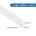 thumbnail image 2 of Moldura de borde en U Uxcell, 26.2 pies, protector de borde de metal para láminas, tira de sellado de aire para paneles, 2 of 5