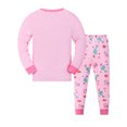 thumbnail image 5 of WIBACKER Toddler & Little Girls Cotton Knit Pajama 2-Piece Long Sleeves Pants Pjs Set 2-9 Years, 5 of 10